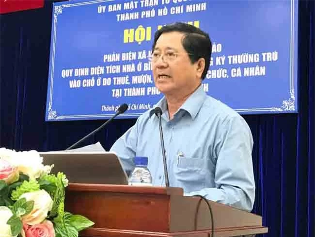 Luật sư Nguyễn Văn Hậu cho rằng, quy định tối thiểu 20m2/người là quá cao, ông đề xuất mức 15m2/người (ảnh LQ)