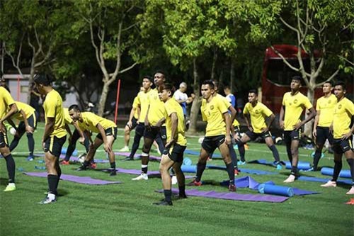 Malaysia tập gì chờ đấu tuyển Việt Nam ở Mỹ Đình?