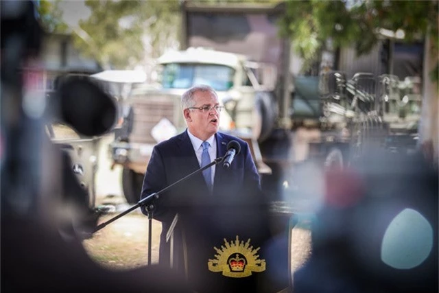  Thủ tướng Australia Scott Morrison. (Ảnh: EPA) 