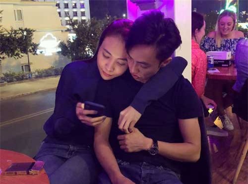 Đàm Thu Trang tình tứ bên Cường Đôla