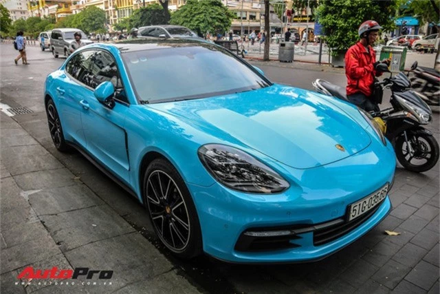 Bạn gái Cường Đô-la dạo phố Sài Gòn với Porsche Panamera màu độc - Ảnh 1.