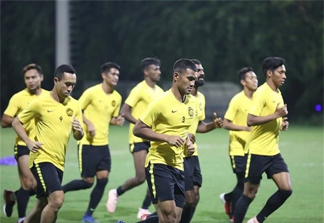  Đội tuyển Malaysia thể hiện quyết tâm cao độ trước trận đấu 