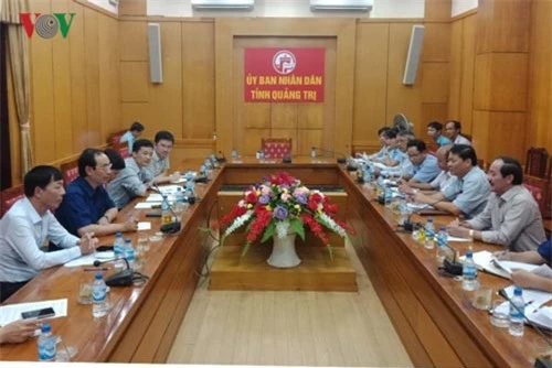 Đoàn công tác của Bộ Giao thông vận tải làm việc tại tỉnh Quảng Trị.