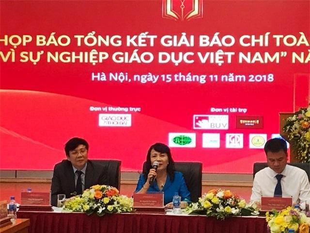 43 tác phẩm đoạt giải báo chí toàn quốc “Vì sự nghiệp Giáo dục Việt Nam” năm 2018