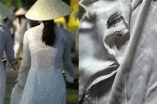 Clip: Nữ sinh bị ngã xuống đường do áo dài cuốn vào bánh xe máy 