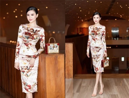 Ngọc Duyên diện váy 64 triệu đồng của nhà mốt Dolce&Gabbana. Ảnh: IT.