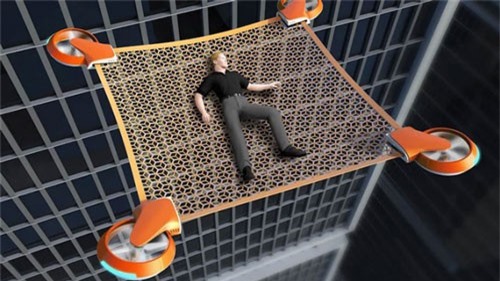 Độc đáo thiết bị bay không người lái cứu nạn trong sự cố nhà cao tầng