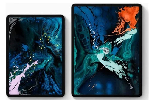 iPad Pro 11 inch và iPad Pro 12,9 inch (phải).
