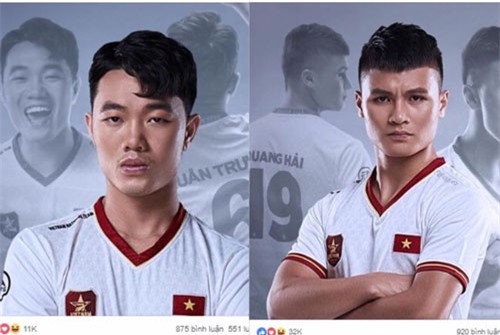 Cầu thủ đội tuyển Việt Nam đồng loạt đổi avatar Facebook khoe áo mới