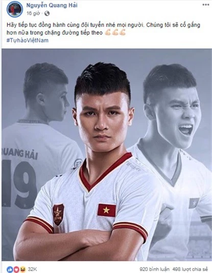 Cầu thủ đội tuyển Việt Nam đồng loạt đổi avatar Facebook khoe áo mới - Ảnh 3.