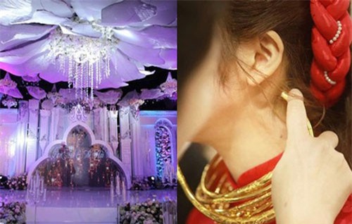 Hé lộ chi phí dựng rạp thực tế cùng hình ảnh cô dâu đeo vàng nặng trĩu trong đám cưới "khủng" ở Cao Bằng