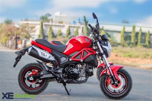 Cận cảnh minibike "Ducati" Monster 110 giá rẻ ở Việt Nam