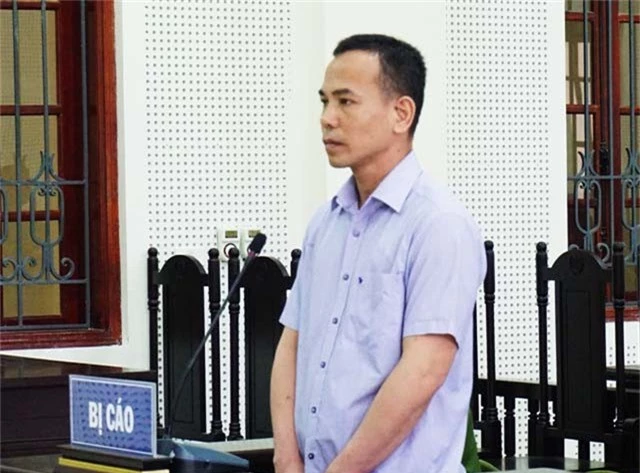 Bị cáo Nguyễn Hữu Ngạn tại phiên tòa