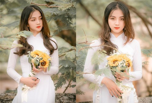 Nữ sinh ĐH Thương mại sở hữu vẻ đẹp không góc chết