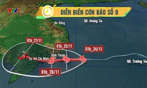 Hoàn lưu bão số 9 kết hợp với không khí lạnh gây mưa to đến rất to ở một số khu vực