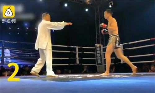 Clip: Cao thủ Thái cực quyền gục dưới tay võ sĩ tự do vô danh sau 5 giây