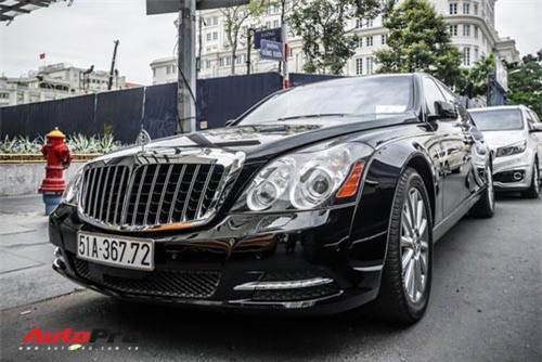 Maybach 62S của nhà chồng Hà Tăng tái xuất trên phố Sài Gòn