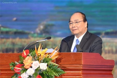 Thủ tướng phát biểu tại hội nghị. Ảnh VGP/Quang Hiếu.