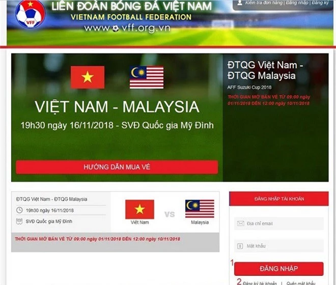 Hướng dẫn cách mua vé trận bán kết AFF Cup Việt Nam vs Philippines - Ảnh 1.