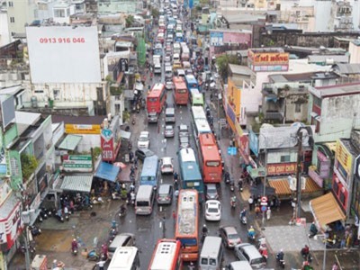 Clip: Toàn cảnh kẹt xe ở TP.HCM sau bão số 9