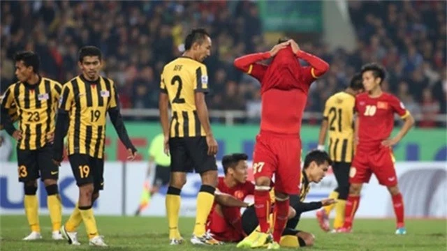 Trên sân Mỹ Đình, đội tuyển Việt Nam từng thua đau Malaysia ở bán kết lượt về AFF Cup 2014