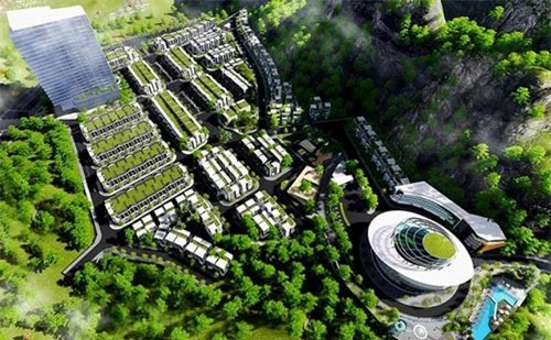 Dự án Khu nhà ở cao cấp Hoàng Phú có “hồ bơi vô cực” trên núi Cô Tiên của Công ty TNHH Đầu tư và Phát triển Thanh Châu (Ảnh: ST) Dự án Khu nhà ở cao cấp Hoàng Phú có “hồ bơi vô cực” trên núi Cô Tiên của Công ty TNHH Đầu tư và Phát triển Thanh Châu (Ảnh: ST)