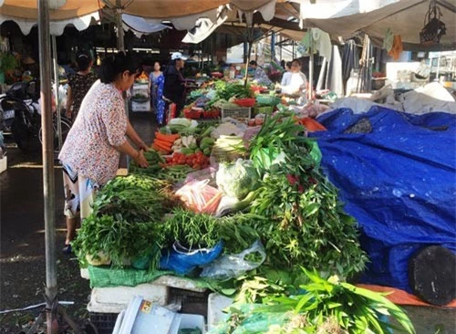 Rau ngoài chợ tăng giá Rau ngoài chợ tăng giá