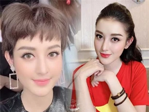 Á hậu Huyền My trông lạ lẫm với kiểu tóc mới