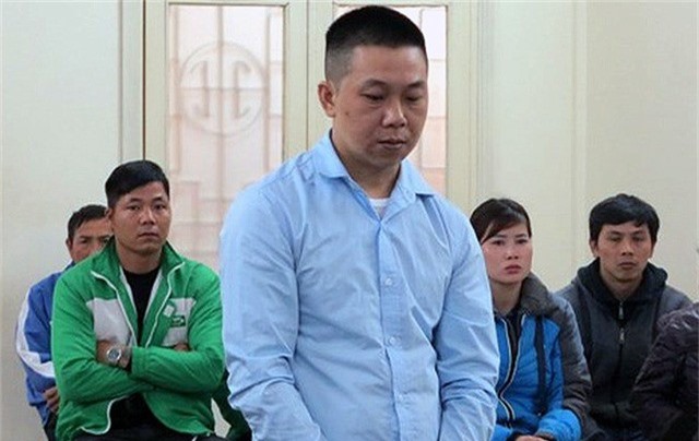 Phạm Huy Đoàn tại phiên xử sơ thẩm.