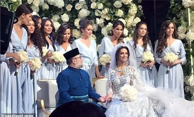 Đám cưới giữa Nhà vua Malaysia và cựu hoa hậu Moscow (Ảnh: East2west)