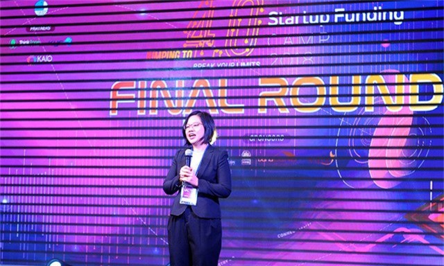 Bhị Nguyễn Thị Thu Vân - Phó Chủ tịch thường trực Hội Liên hiệp Thanh niên Việt Nam, đại diện BTC SFC đánh giá cao các startup tham gia chương trình về sự sáng tạo tính ứng dụng thực tiễn.