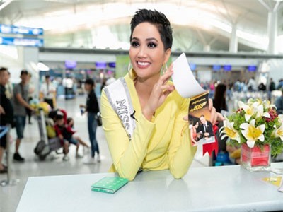 Hoa hậu H’hen Niê đầy tự tin khi lên đường tham dự Miss Universe 2018