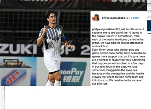 Phil Younghusband nài nỉ CĐV Philippines đến sân cổ vũ đội nhà