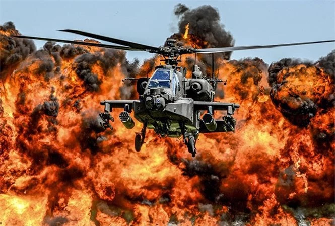 Trực thăng tấn công Apache của Mỹ.