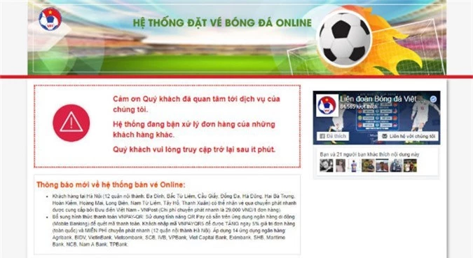 blv quang huy noi gi ve viec vff ban ve online? hinh anh 2