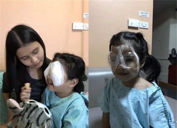 Con gái của Dachar phải phẫu thuật mắt khi mới 4 tuổi vì sử dụng điện thoại di động và máy tính bảng từ sớm trong một thời gian dài