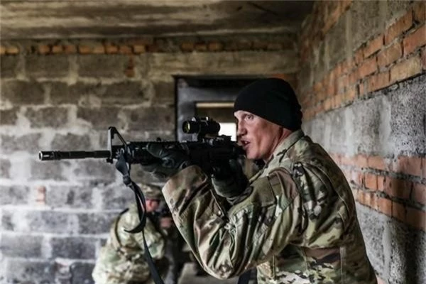 
Binh sĩ Mỹ tập trận tại Ukraine. (Ảnh: Lục quân Mỹ)
