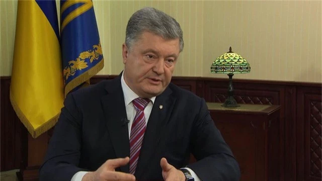  Tổng thống Ukraine Petro Poroshenko (Ảnh: Sky) 