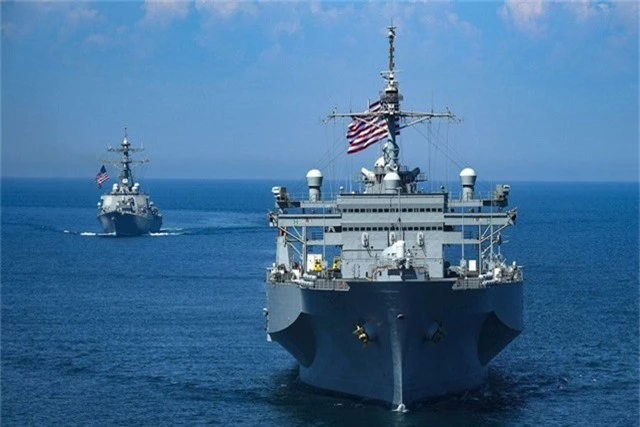  Tàu khu trục mang tên lửa dẫn đường USS Porter của Mỹ (Ảnh: US Navy) 