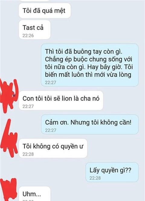 Dòng tin nhắn được đăng tải trên mạng xã hội. Ảnh chụp màn hình