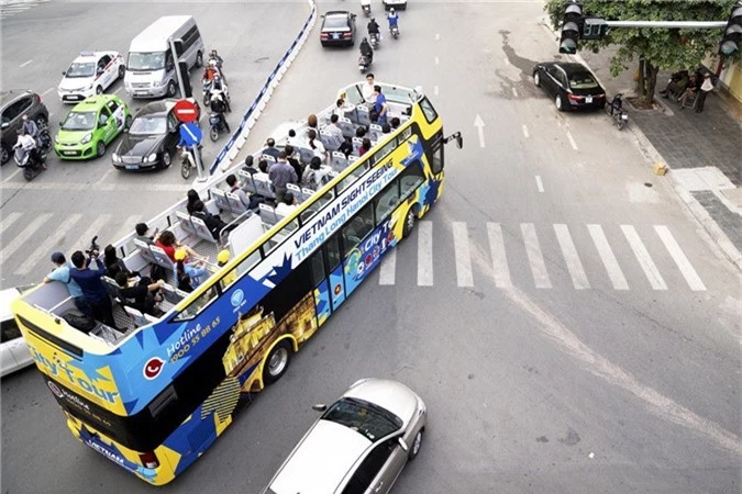 xe bus 2 tầng,Hà Nội,xe bus,khách du lịch,City tour