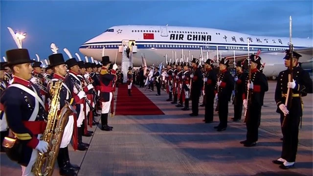  Argentina dành nghi thức long trọng tiếp đón Chủ tịch Trung Quốc Tập Cận Bình. (Ảnh: RT) 