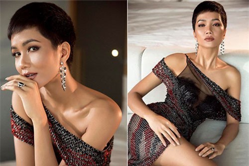 H'Hen Niê vô cùng quyến rũ trong trang phục dạ hội xẻ cao tà tại Miss Universe 2018
