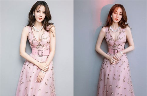 Địch Lệ Nhiệt Ba gây sốt bởi màn khoe vòng một bốc lửa với gương mặt thiên thần