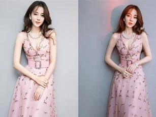 Địch Lệ Nhiệt Ba gây sốt bởi màn khoe vòng một bốc lửa với gương mặt thiên thần