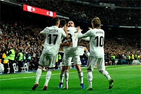  Real Madrid tạm thời vươn lên vị trí thứ 5 tại La Liga 
