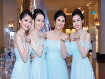 Dàn Hoa hậu, Á hậu làm phù dâu trong hôn lễ của Thanh Tú