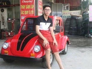 Học sinh lớp 11 ‘trình làng’ ô tô điện tự thiết kế