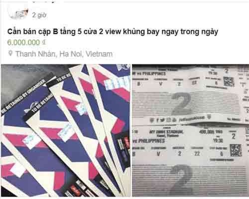 Giá vé 'chợ đen' tăng chóng mặt, người hâm mộ phản ứng với nạn 'phe vé'