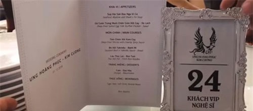 Thực đơn tiệc cưới Ưng Hoàng Phúc sang chảnh, Đông - Tây kết hợp chẳng kém gì của Trường Giang